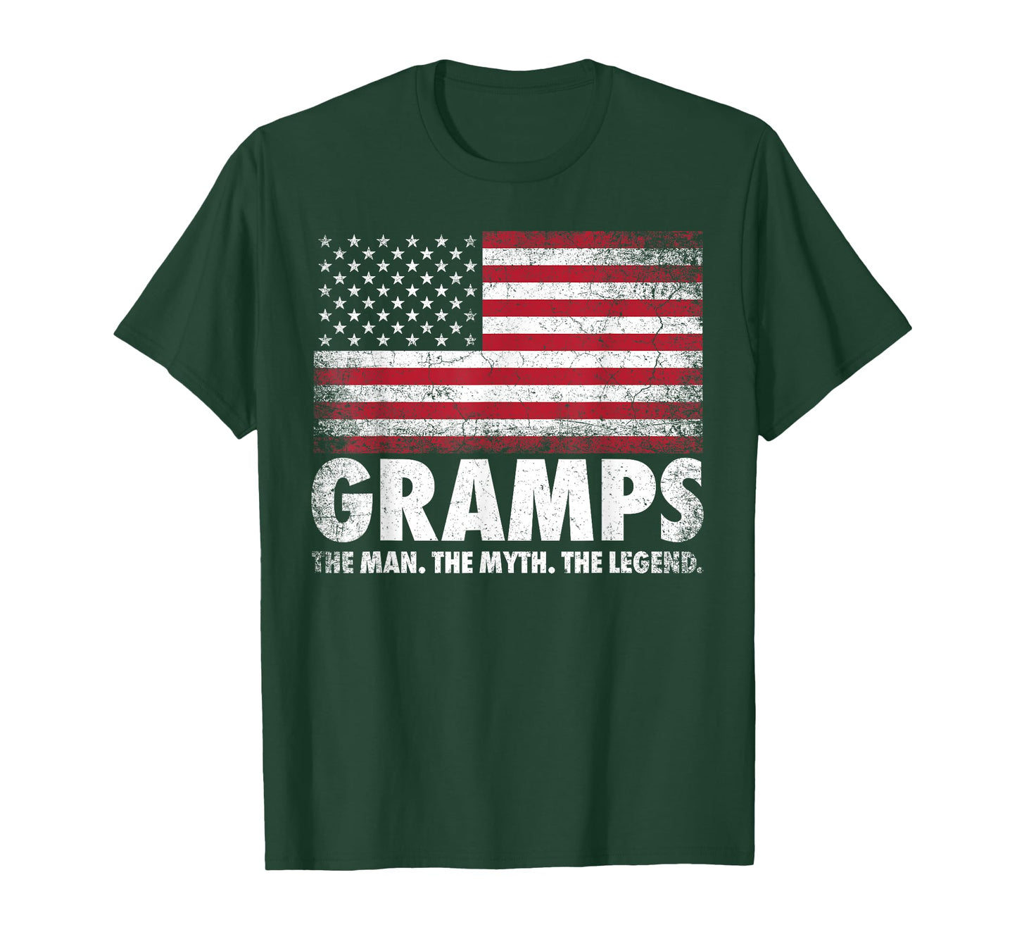Gramps The Man Myth Legend Father's Day 4th of July Grandpa T-Shirt