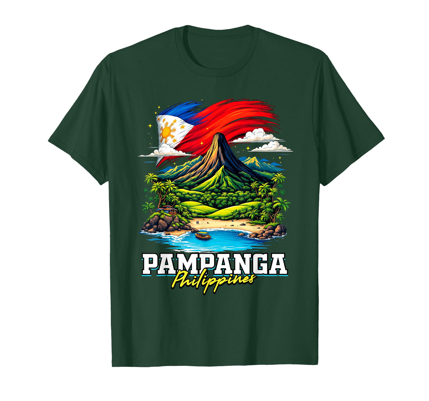 Pampanga Philippines Souvenir Filipino Flag T-Shirt