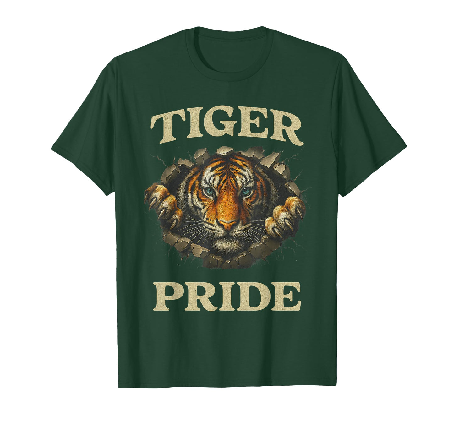 Retro Tiger Pride School Team Sports Vintage Design T-Shirt