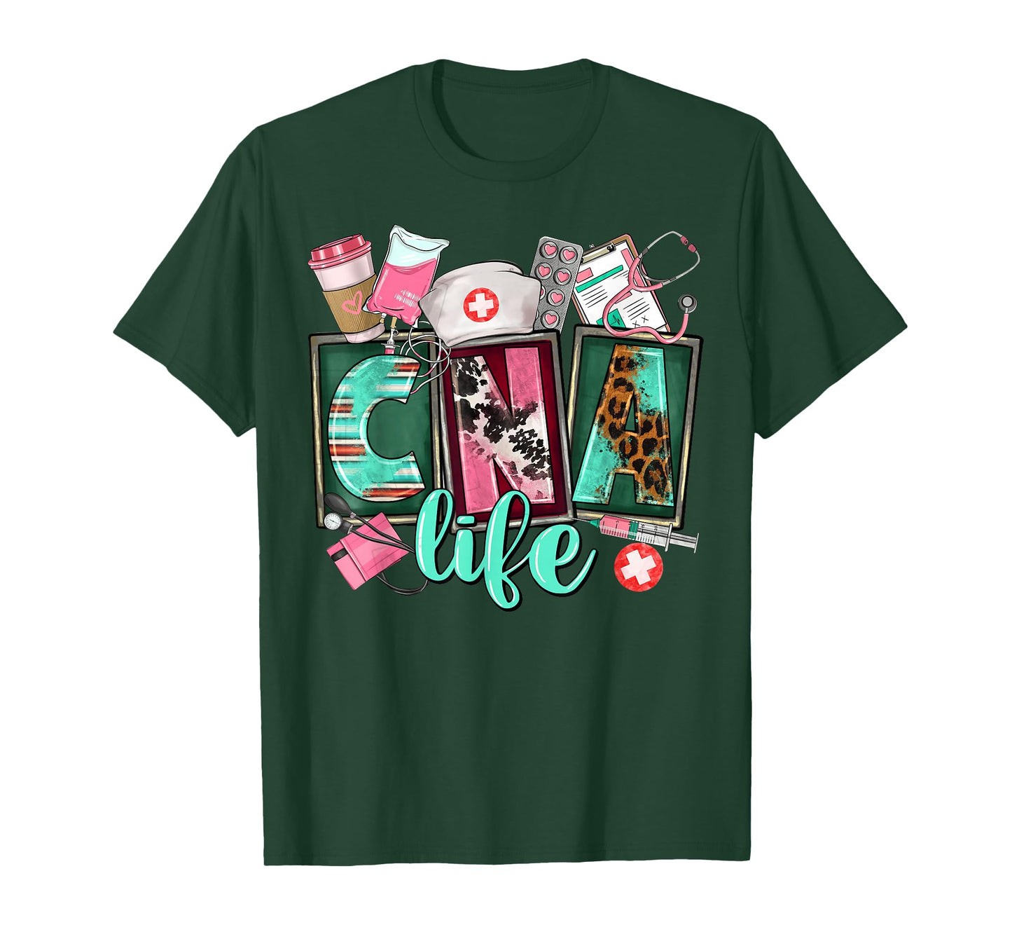 CNA Life Certified Nursing Assistant Medical Worker Hospital T-Shirt