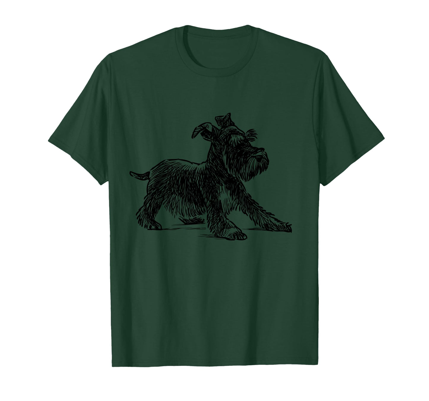 Schnauzer Art Mini Schnauzer Dog Cool Sketch Long Sleeve T-Shirt