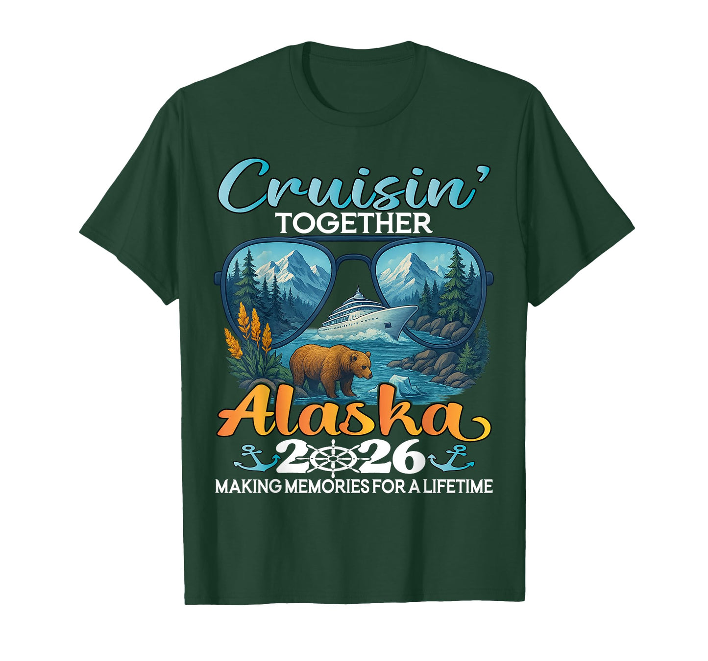 Cruisin Together Alaska 2026 Group Alaska Cruise Family T-Shirt