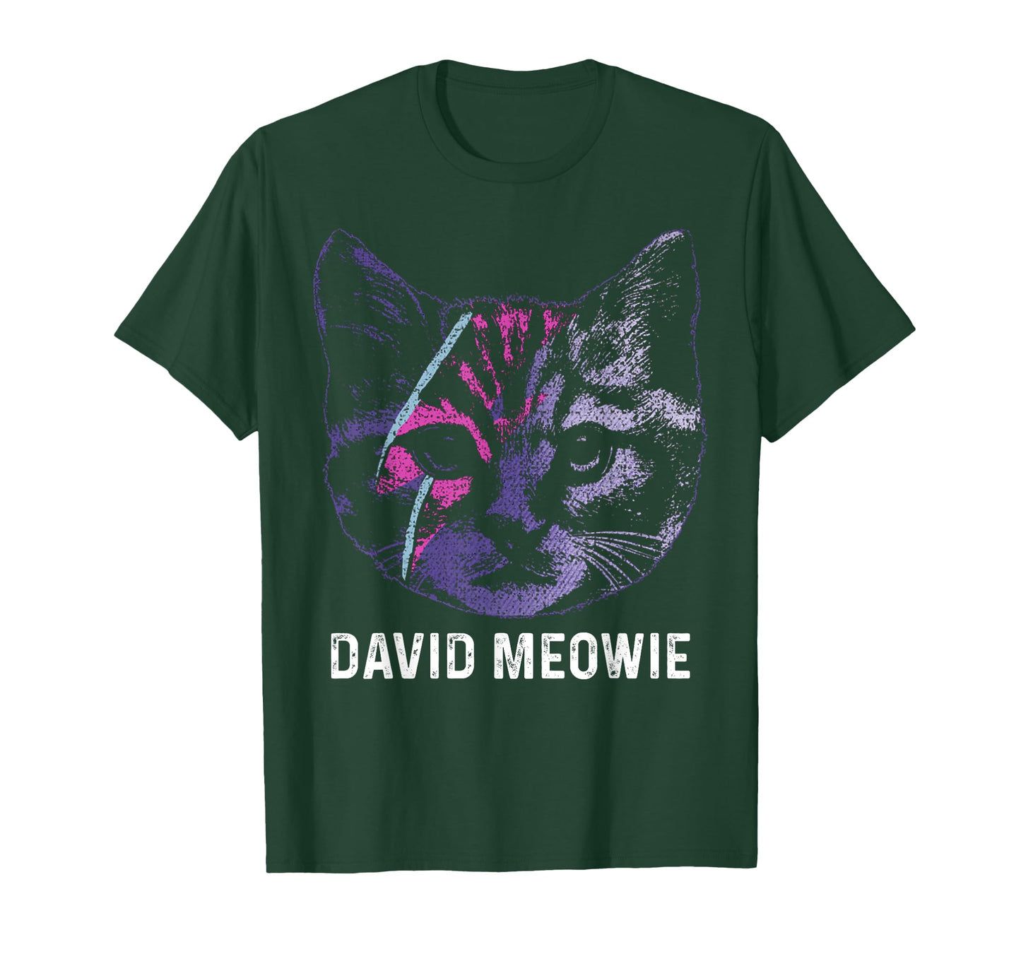 David Meowie Funny Cat Cat Lover T-Shirt