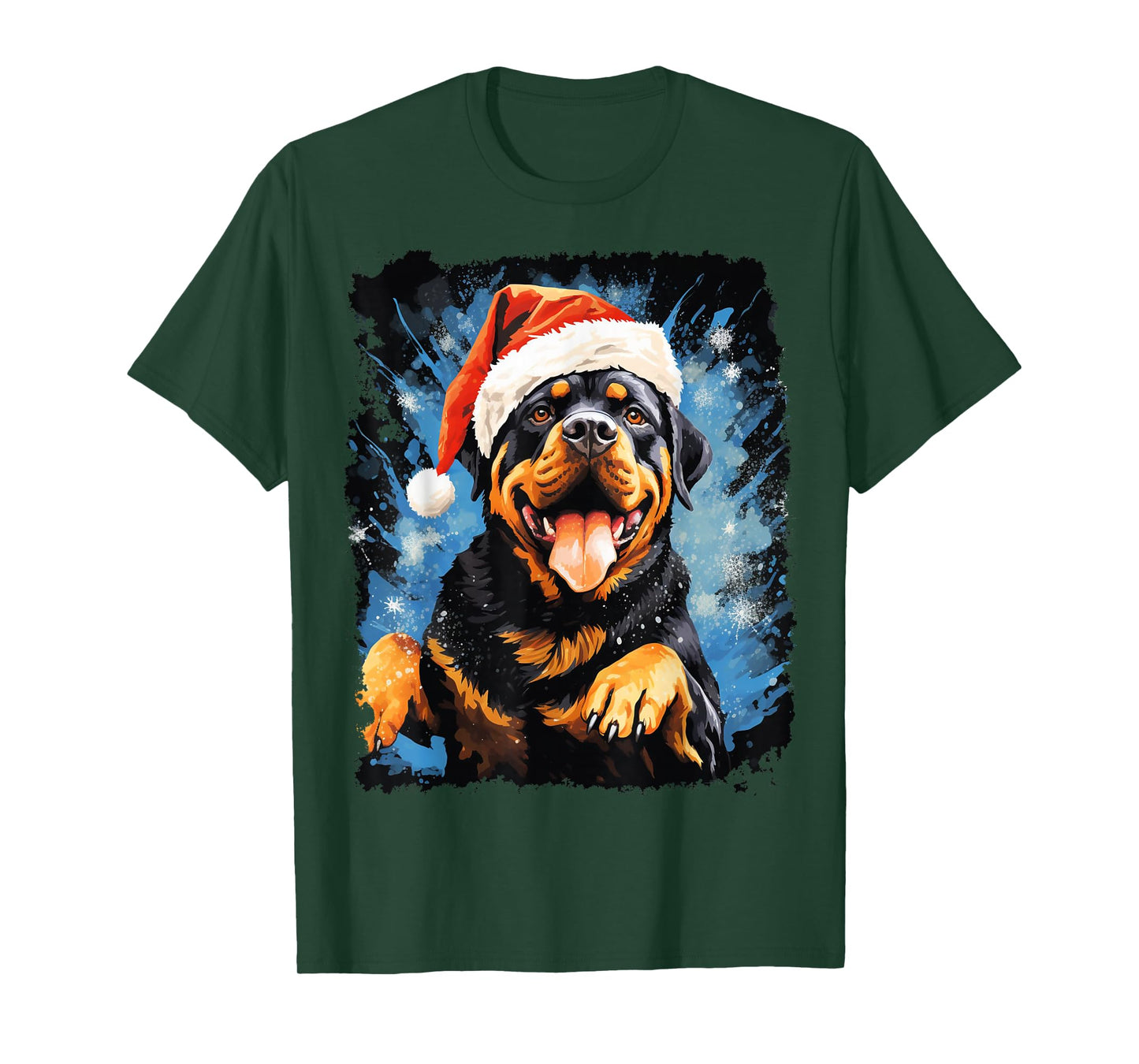Dog Funny Rottweiler Christmas T-Shirt