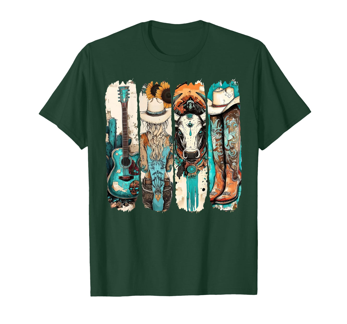 Western Cowgirl Retro Southern Cowgirl Western Girl Vintage T-Shirt