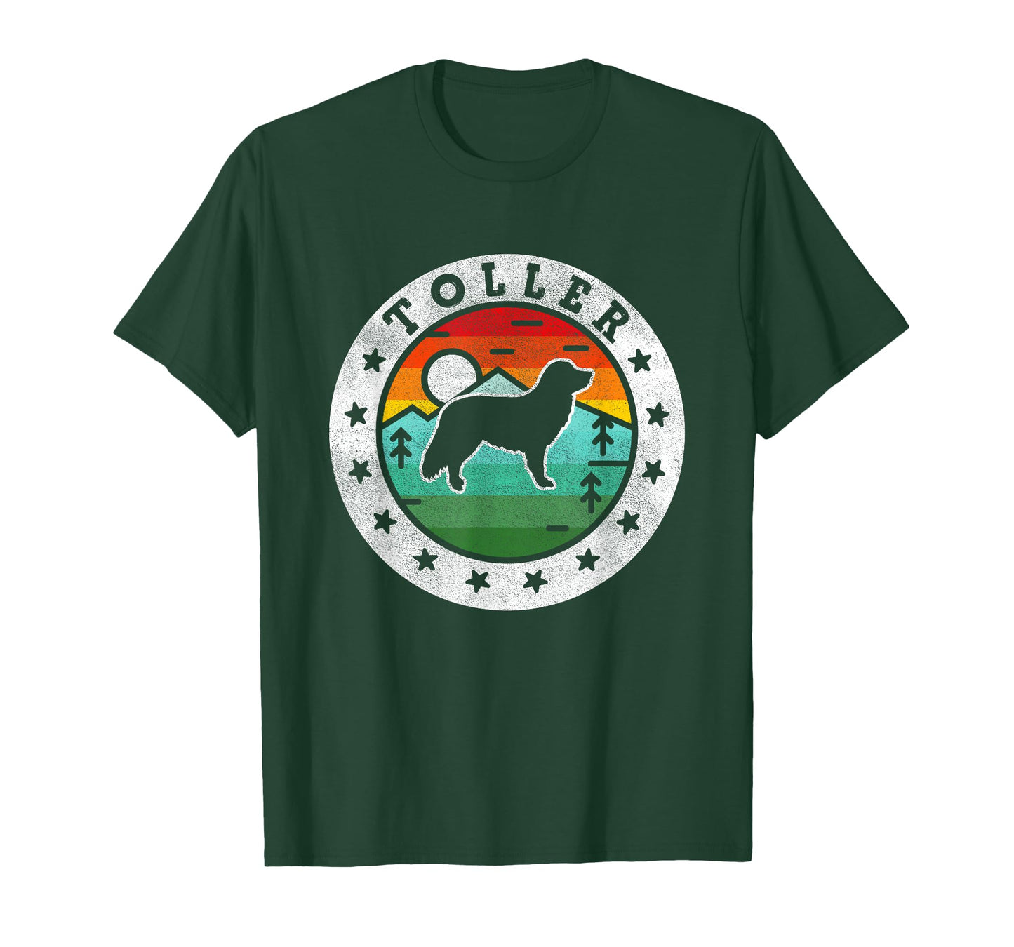 Vintage Nova Scotia Duck Tolling Retriever Toller Retro Dog T-Shirt