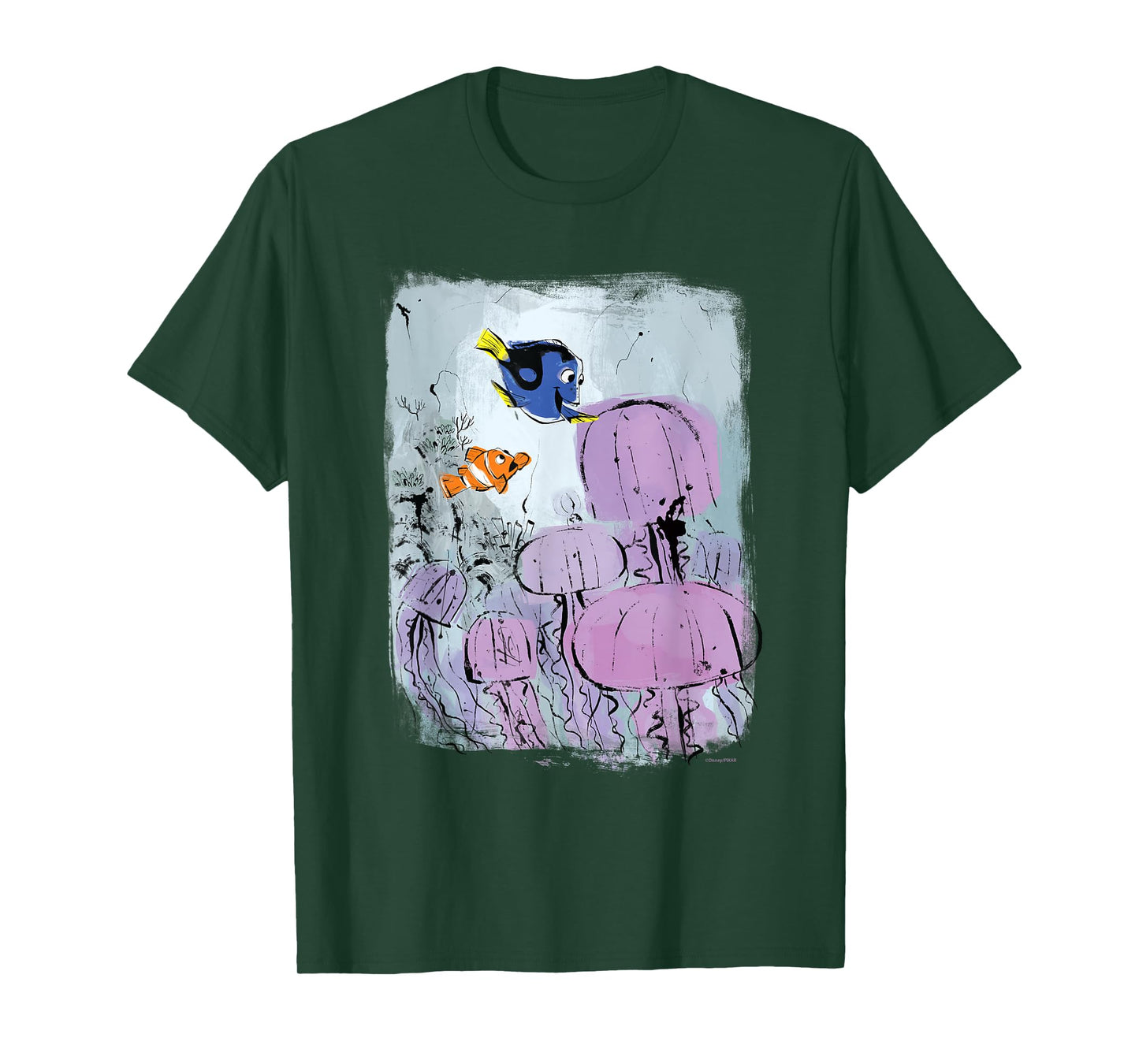 Disney and Pixar’s Finding Nemo Marlin & Dory Jellyfish T-Shirt