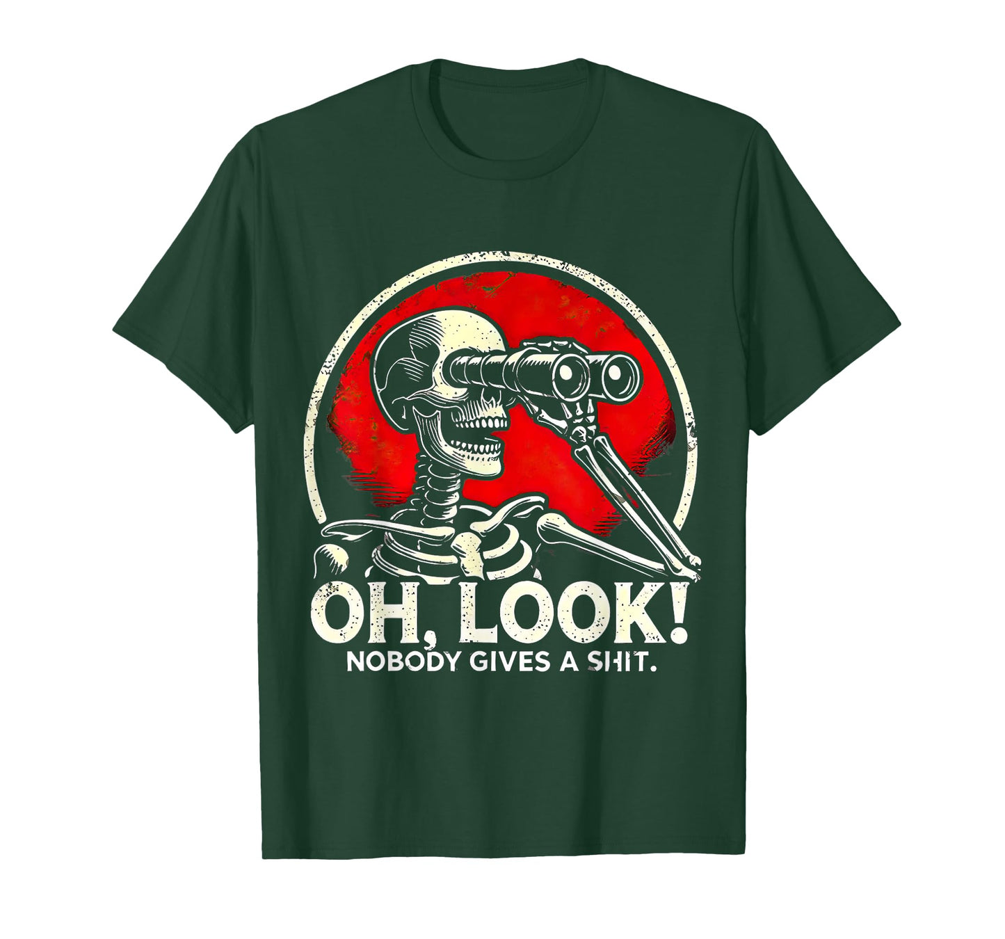 Oh Look Nobody Gives Funny Skeleton Costume T-Shirt