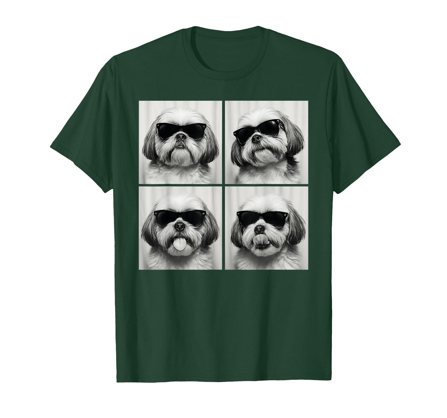 Funny Shih Tzu Lover Cute Shihtzu Dog Photo Booth T-Shirt