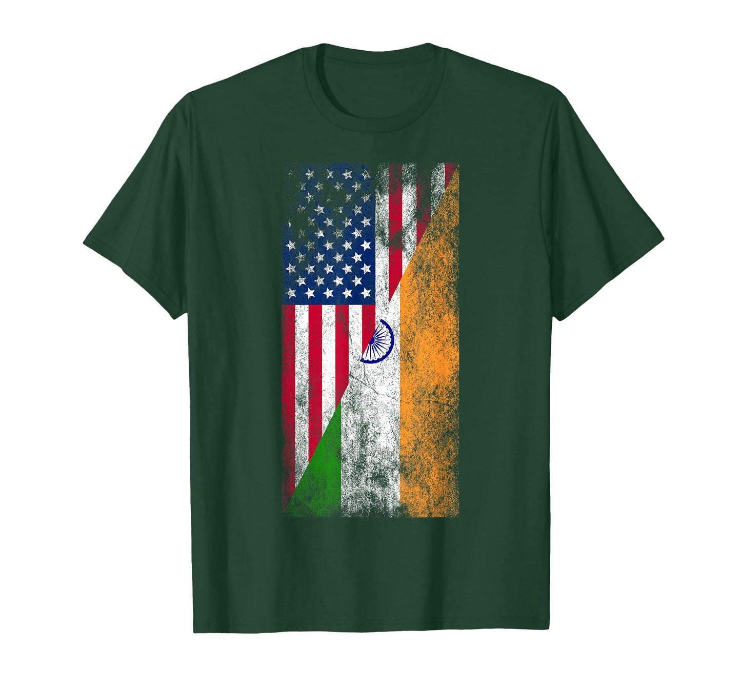 USA & India Flags - United States of America, Indian T-Shirt