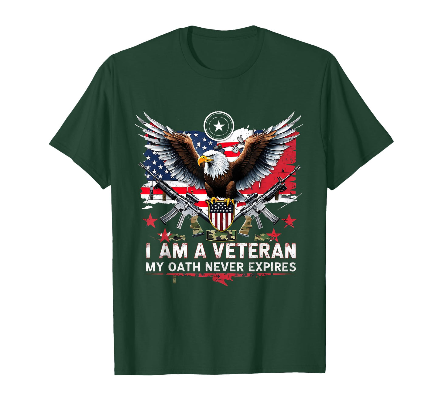 I Am A Veteran My Oath Never Expires Eagle Tee T-Shirt
