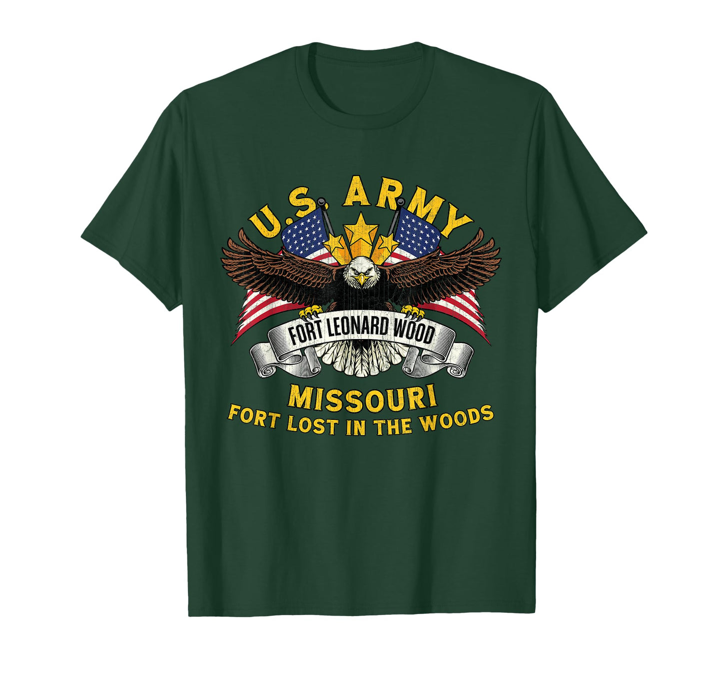 Fort Leonard Wood Missouri MO Military Base Veterans Day T-Shirt