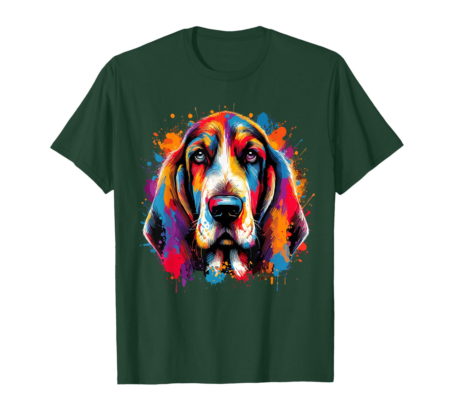 Basset Hound Splash Art T-Shirt
