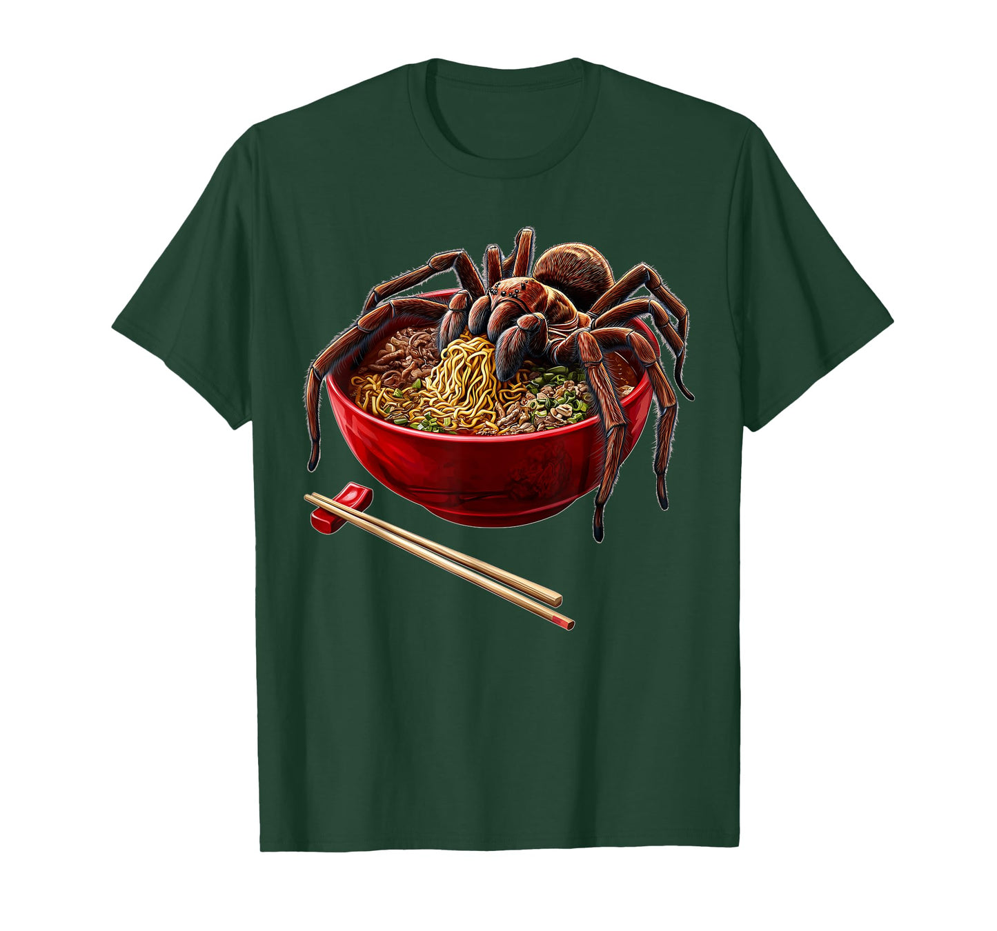 Tarantula Spider Japanese Noodles T-Shirt