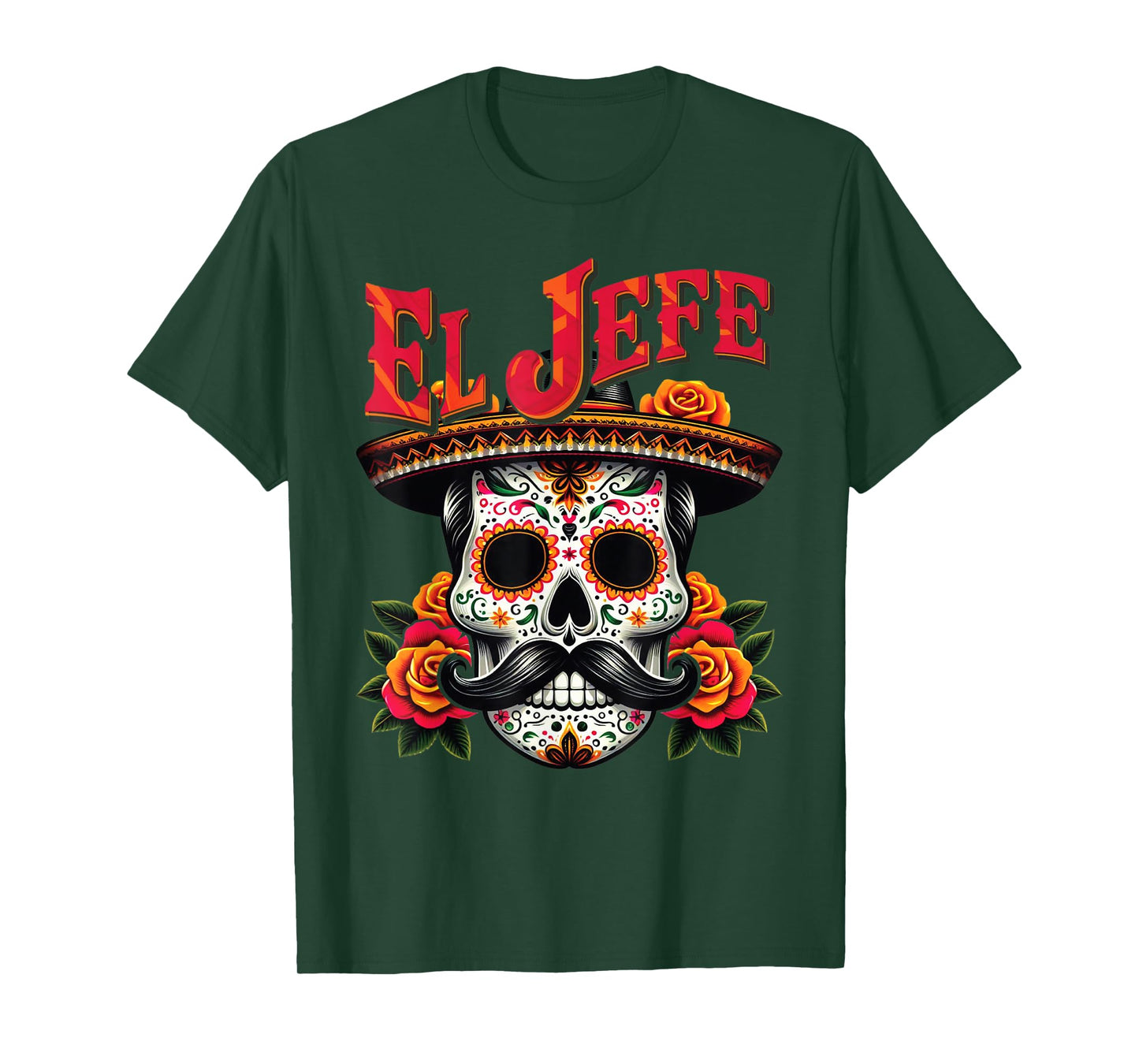 El Jefe Sugar Skull For Man T-Shirt