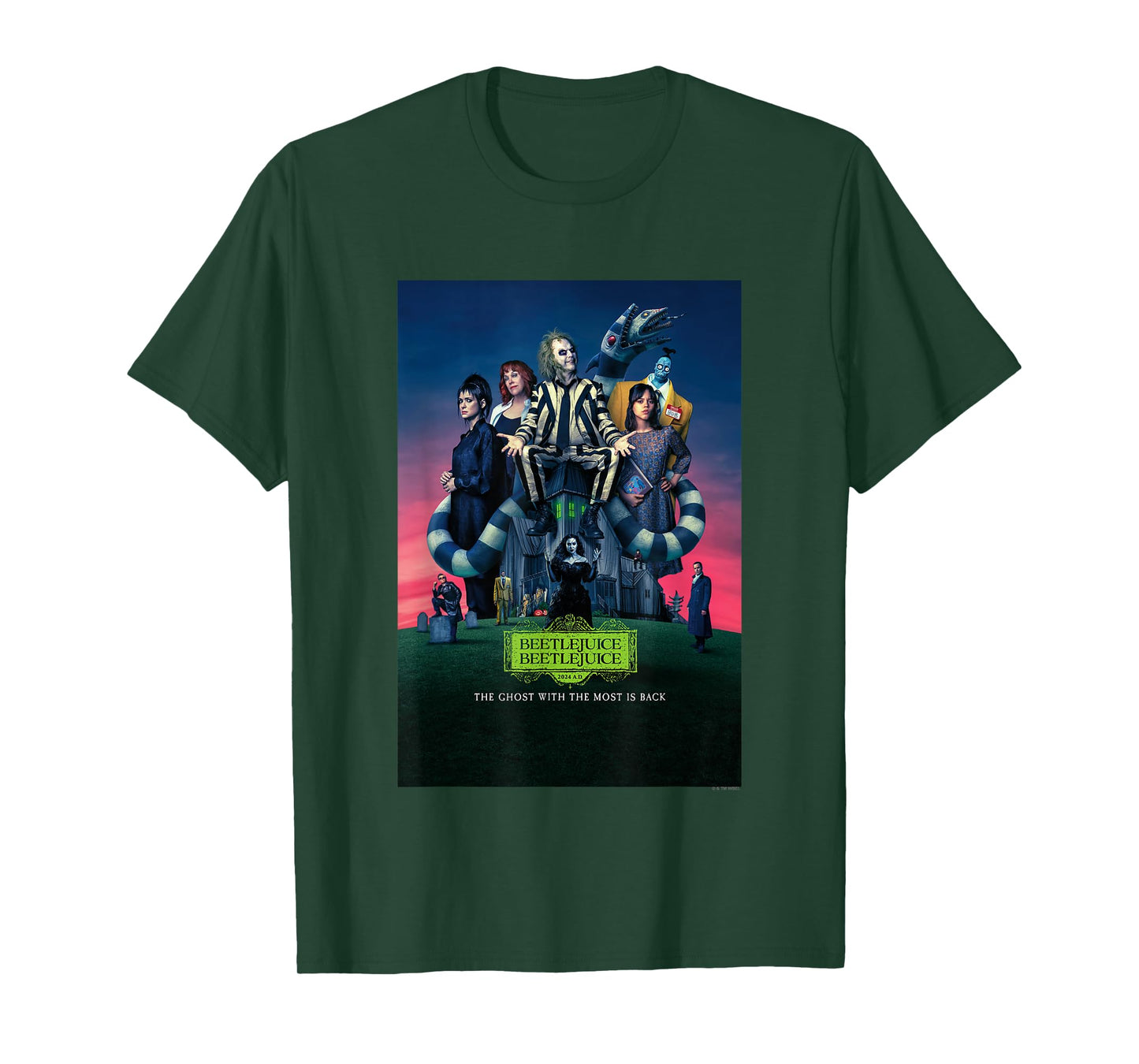 Beetlejuice Beetlejuice Ghost With The Most Is Back Poster T-Shirt