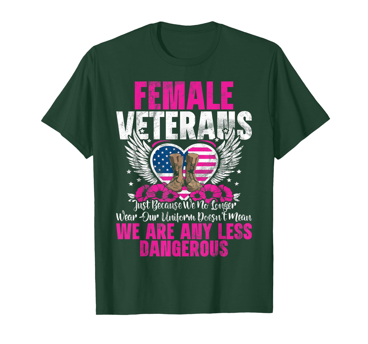 Female Veteran Veteran's Day Women Veteran Soldier Patriotic T-Shirt