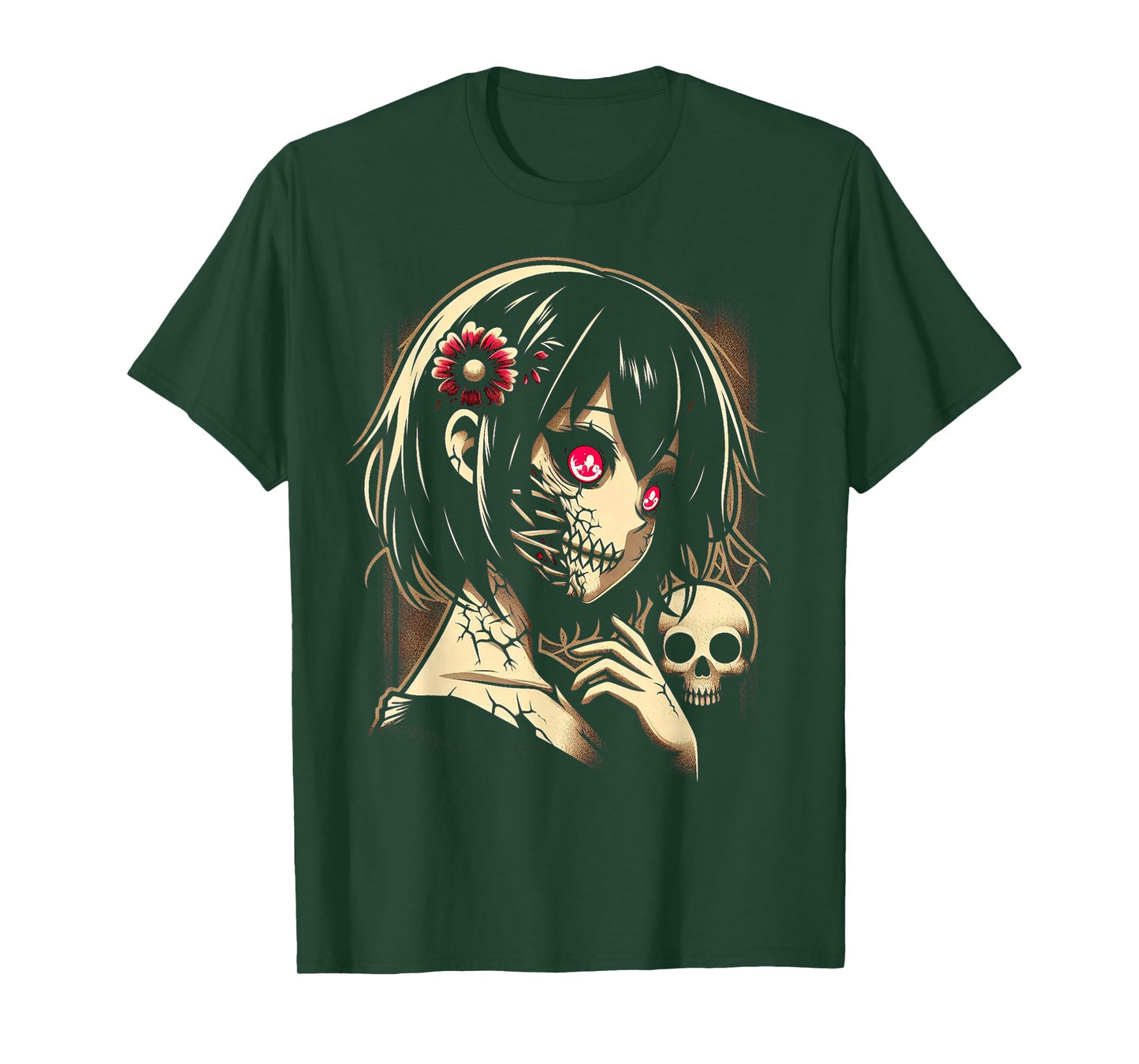 Horror Anime Manga Japanese Scary Kawaii Anime Goth T-Shirt