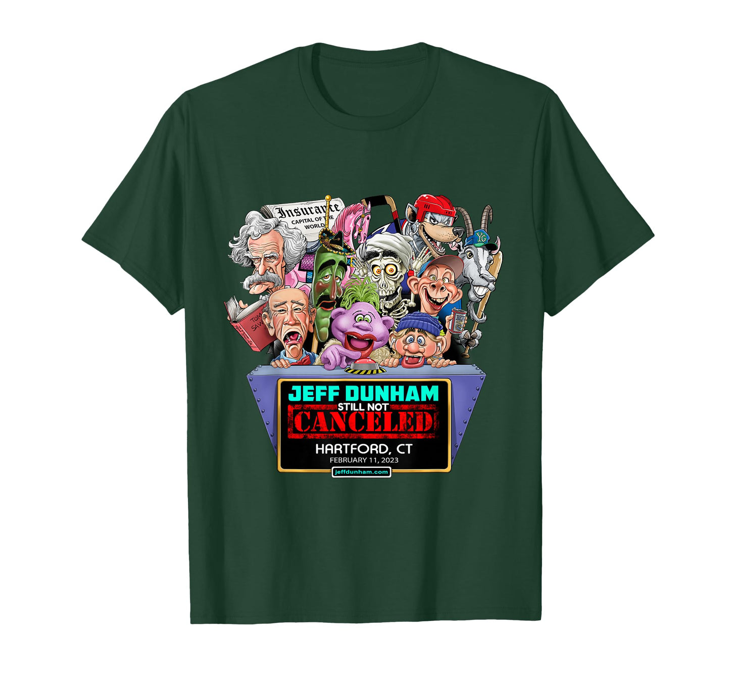 Jeff Dunham Hartford, CT (2023) T-Shirt