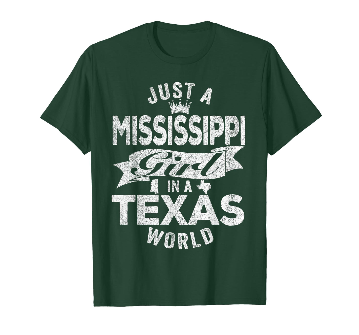 Just A Mississippi Girl In A Texas World T-Shirt