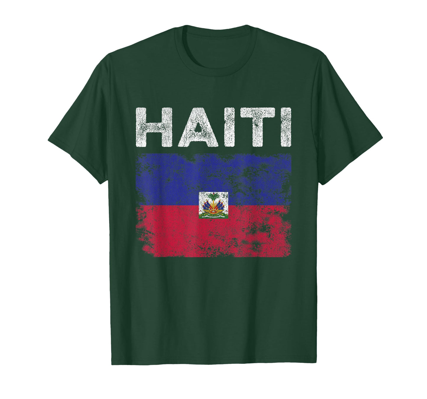 Haiti Flag Distressed - Men Women Kids - Haitian Flag T-Shirt