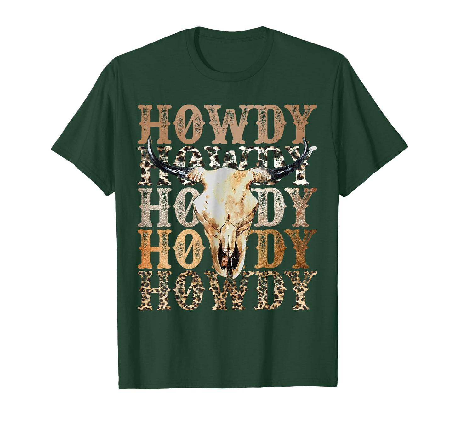 Retro Howdy Cowboy Cowgirl Western Rodeo Mens Women T-Shirt