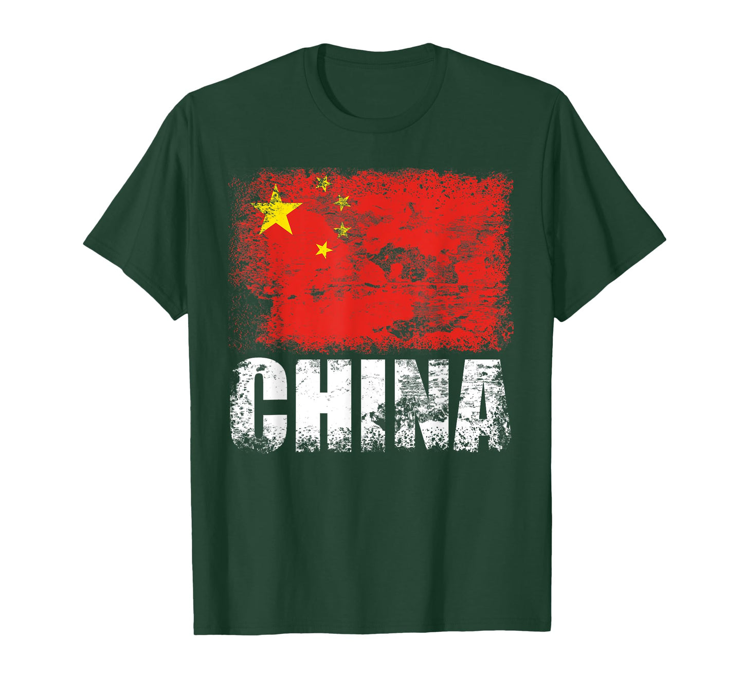 China Flag T-Shirt | Chinese Flag Red Tee