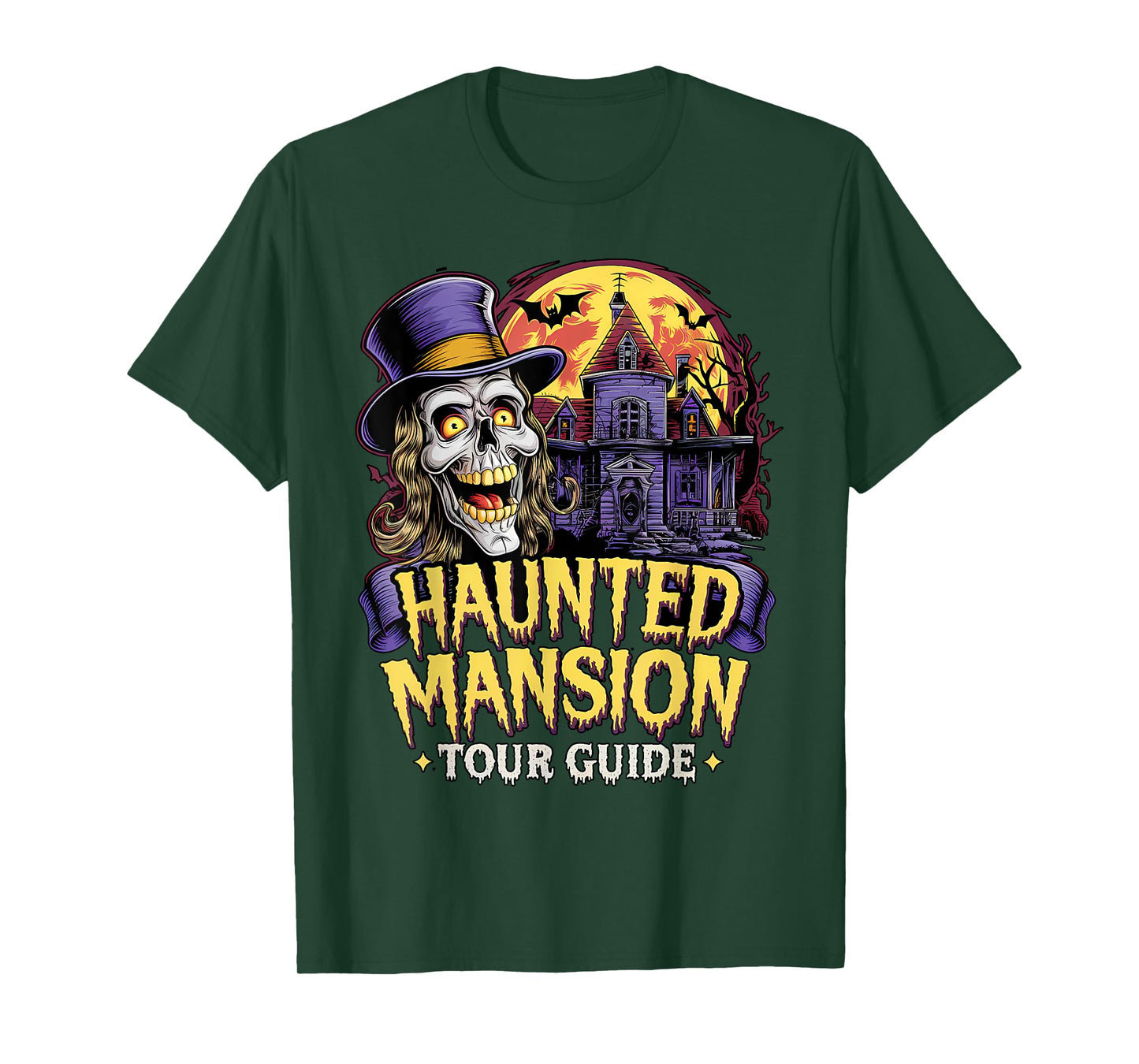 Halloween Haunted Mansion Tour Guide: Spooky Night Awaits T-Shirt