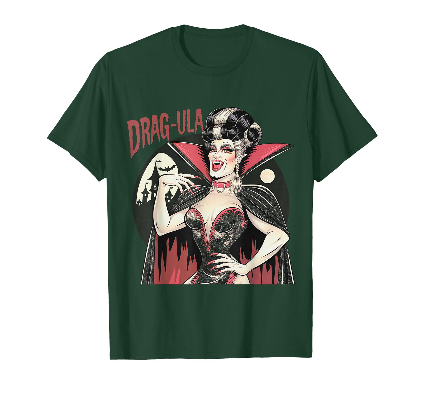 Vampire Funny Halloween Drag Queen Dragula Queer Gay T-Shirt