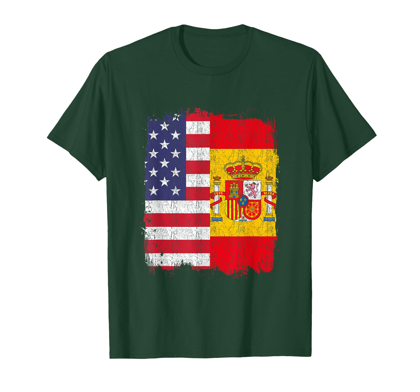 USA Spain Flag American Spanish T-Shirt