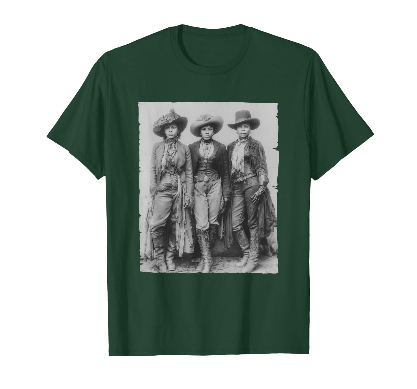 Black African American Cowgirl Western Country Texas Rodeo T-Shirt