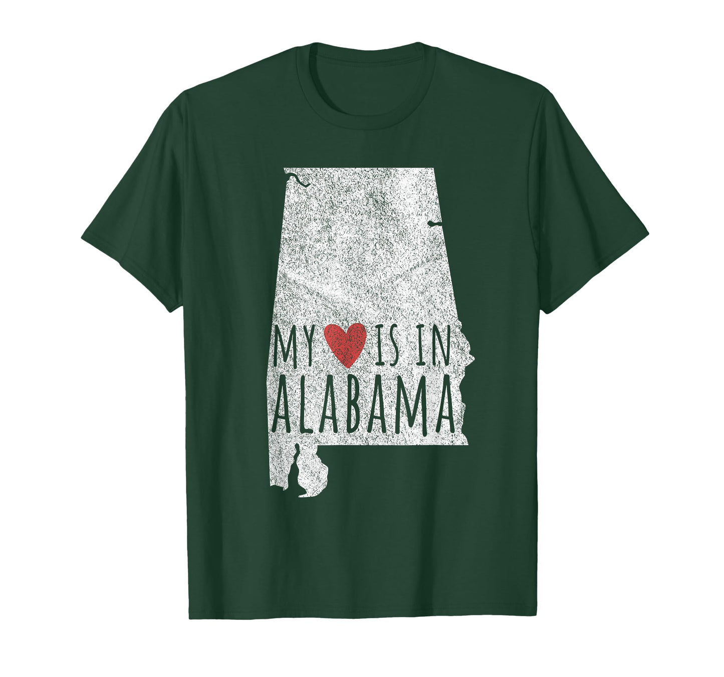 My Heart Is In Alabama Funny Alabama Roots Alabama Love T-Shirt