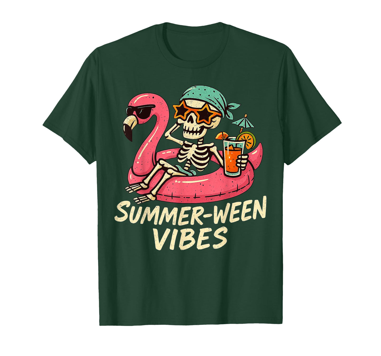 Halloween Summer Ween Skeleton Float Costume Boys Girls Kids T-Shirt