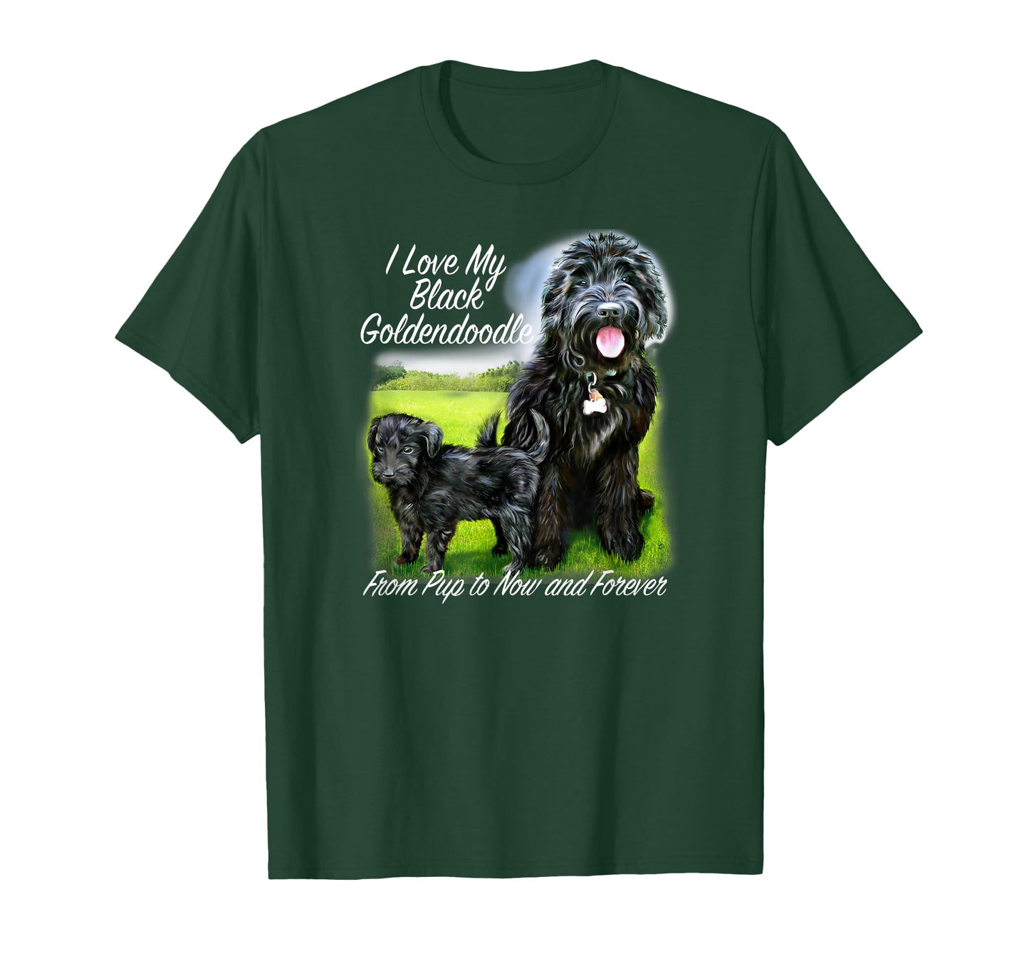 Golden Doodle I Love My Black Goldendoodle From Pup Forever T-Shirt