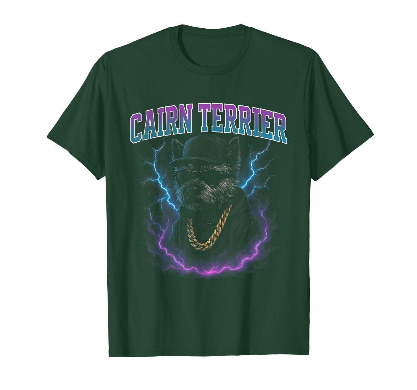 Cairn Terrier Gangster - Funny Dog Weird Trashy Meme T-Shirt