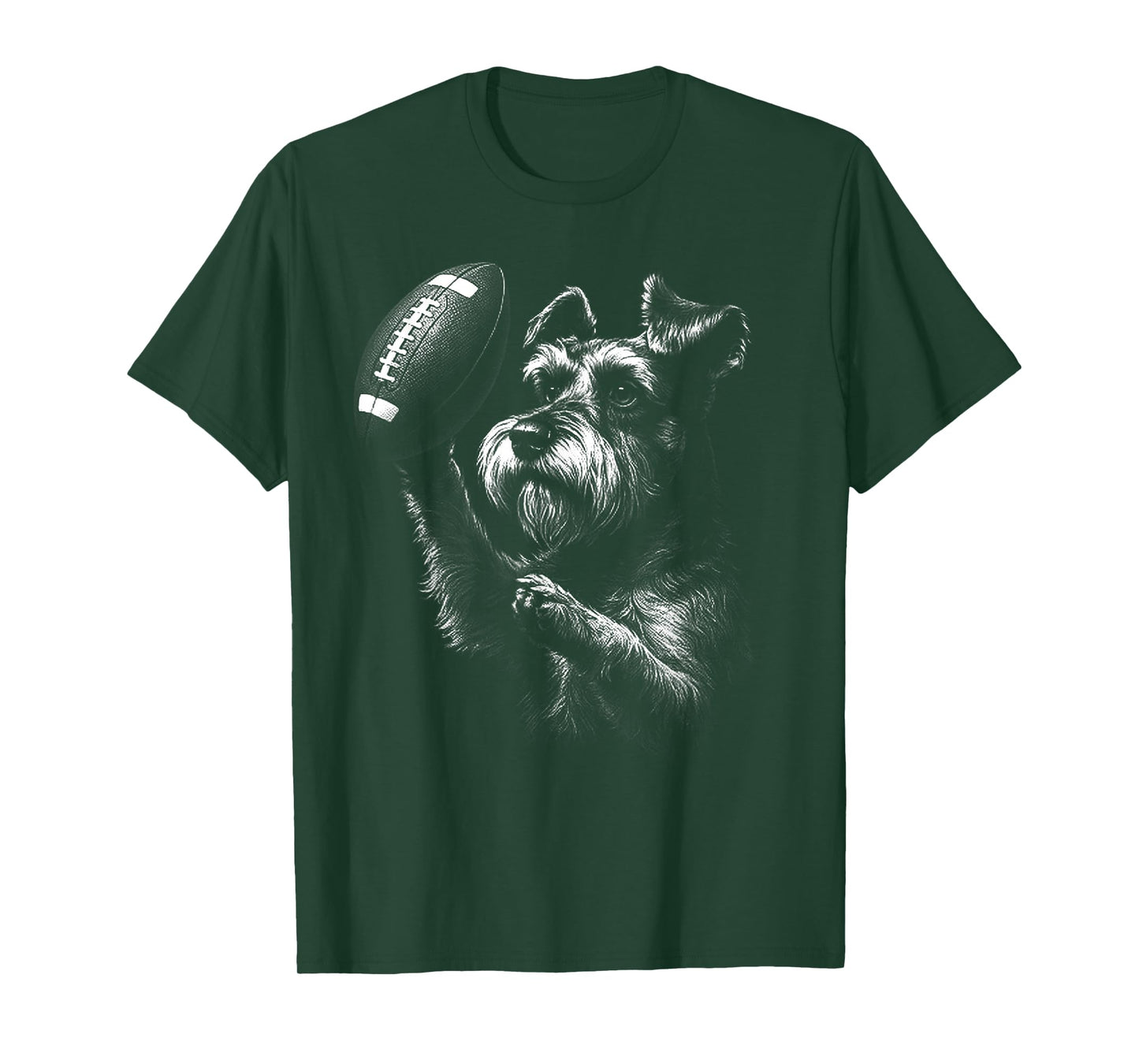 Schnauzer American Football Sports Dog Lover T-Shirt