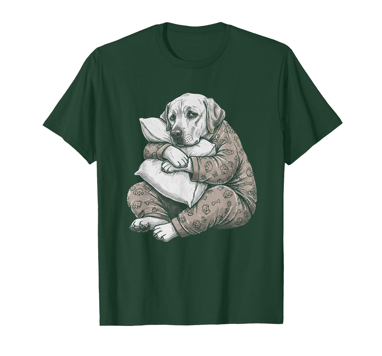 Funny Sleepy Labrador Retriever Pajama Men Women Kids Lab T-Shirt