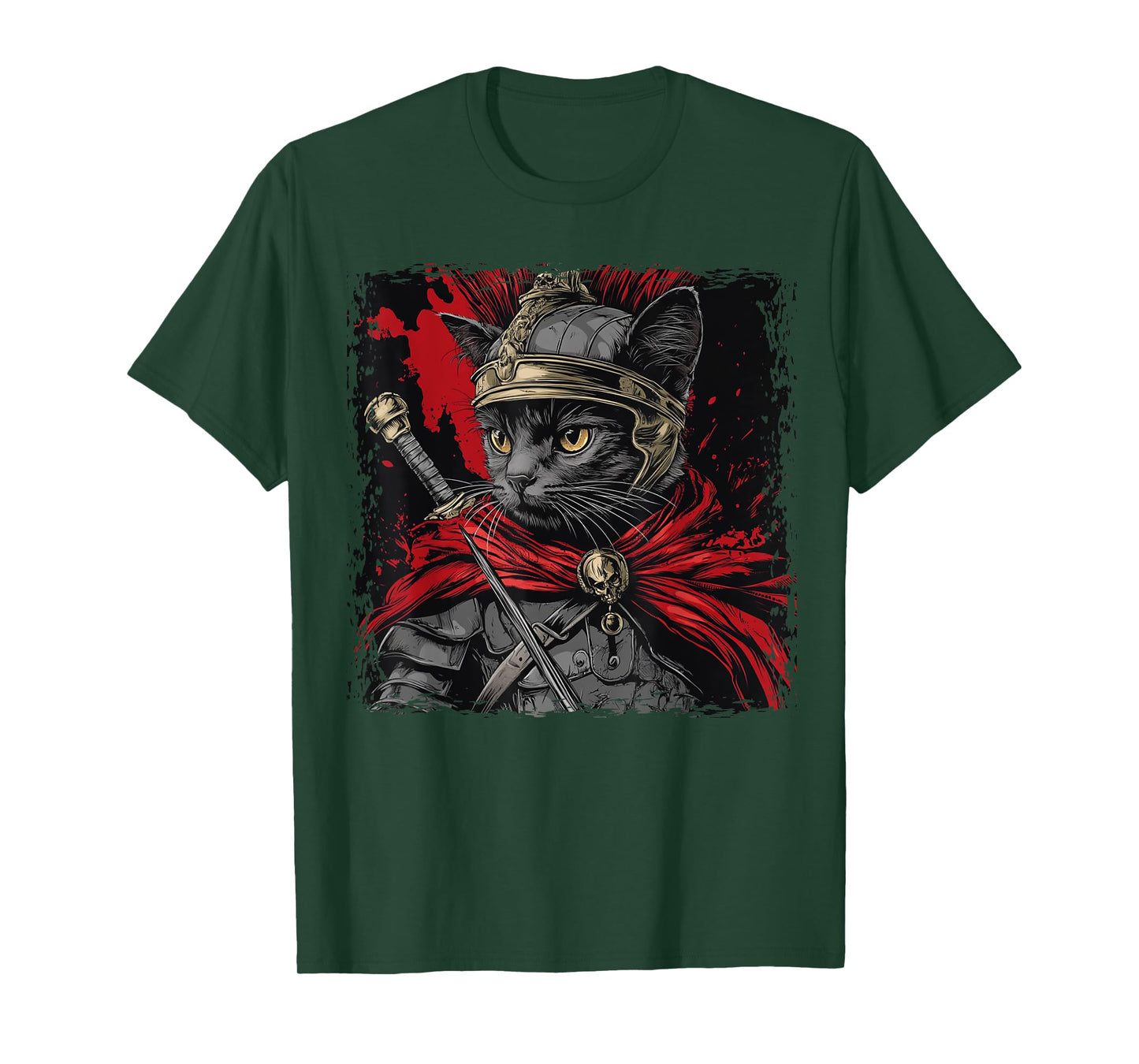 SPQR Empire Roman Legion cat Warrior Japanese Graphic T-Shirt