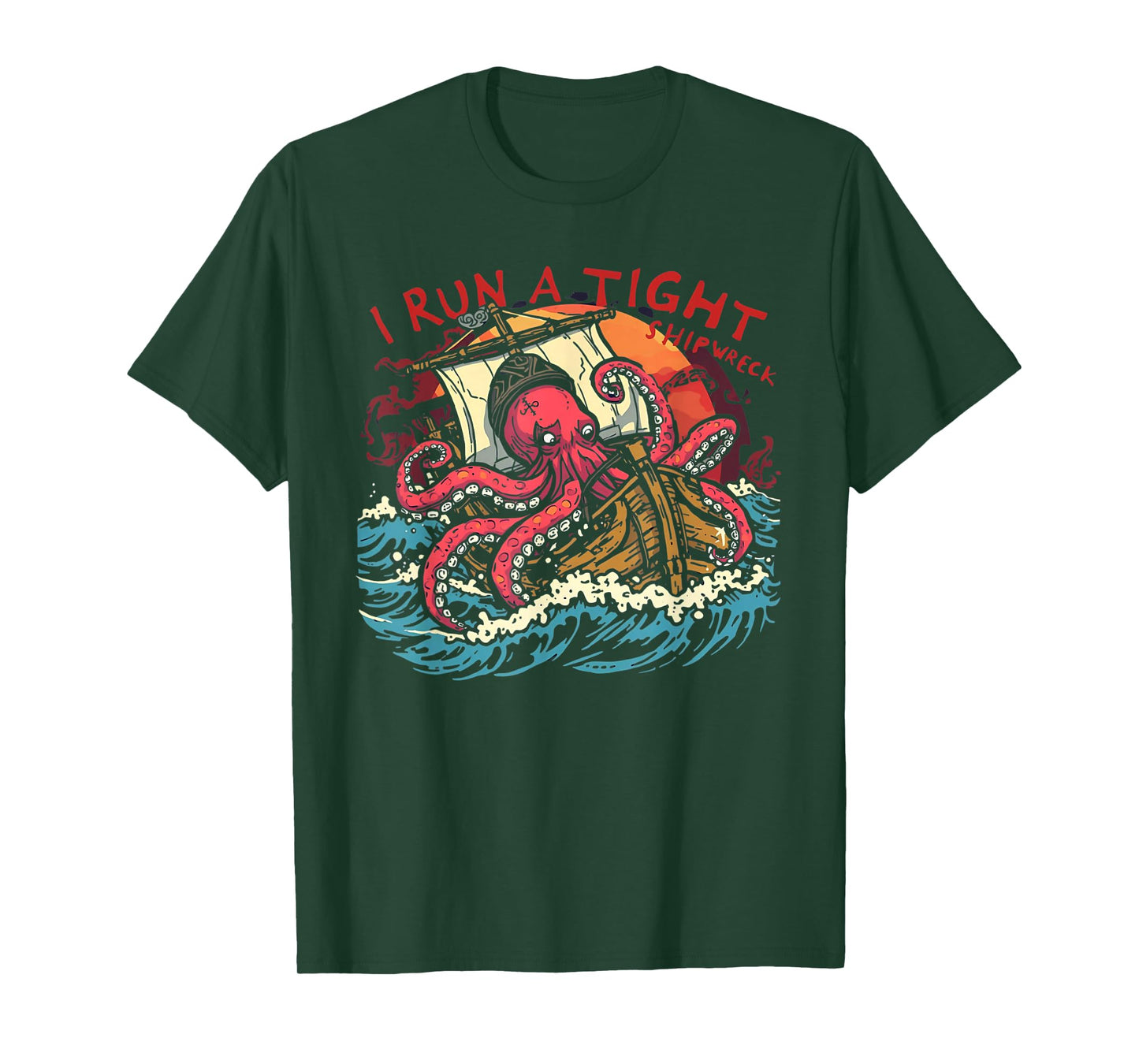 I Run Tight Shipwreck Homeschool T-Shirt