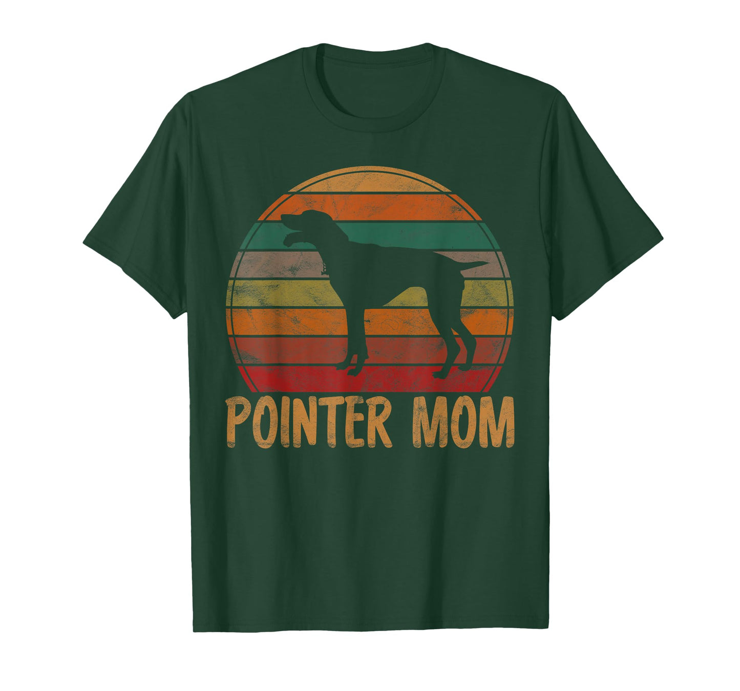 Retro Pointer Mom Gift Rott Dog Mother Pet Pointer Mama T-Shirt