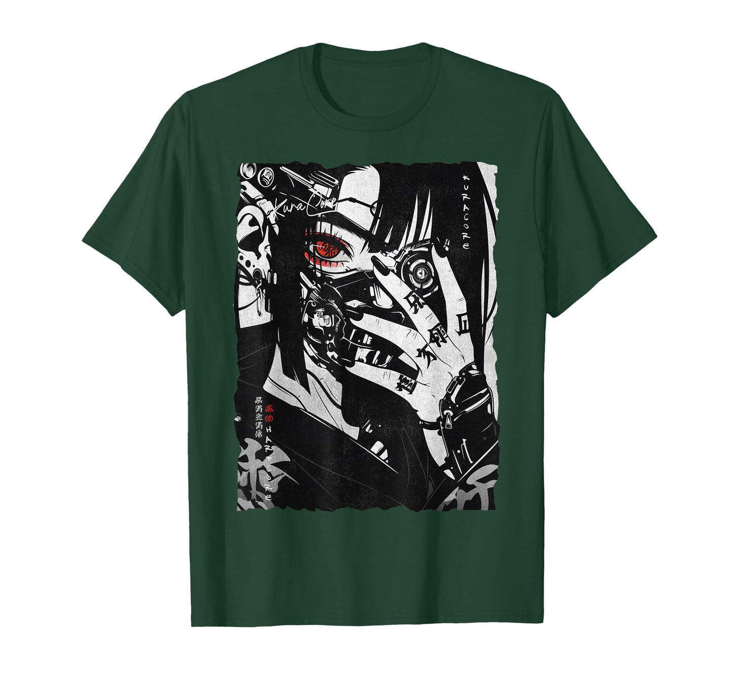 Japanese Streetwear Cyberpunk Y2K Techwear Retro Manga Anime T-Shirt