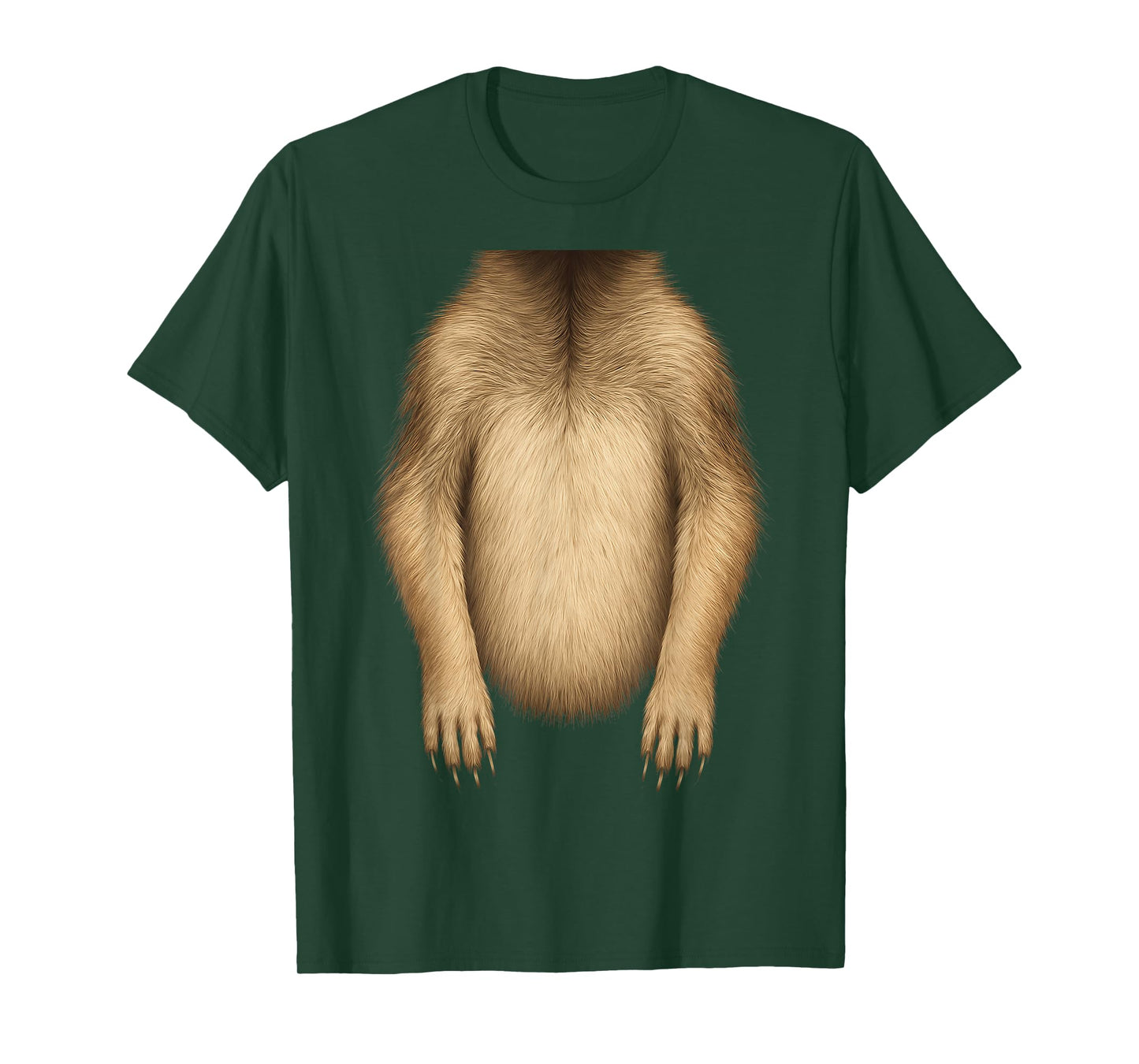 Funny Meerkat Costume Fur Print T-Shirt