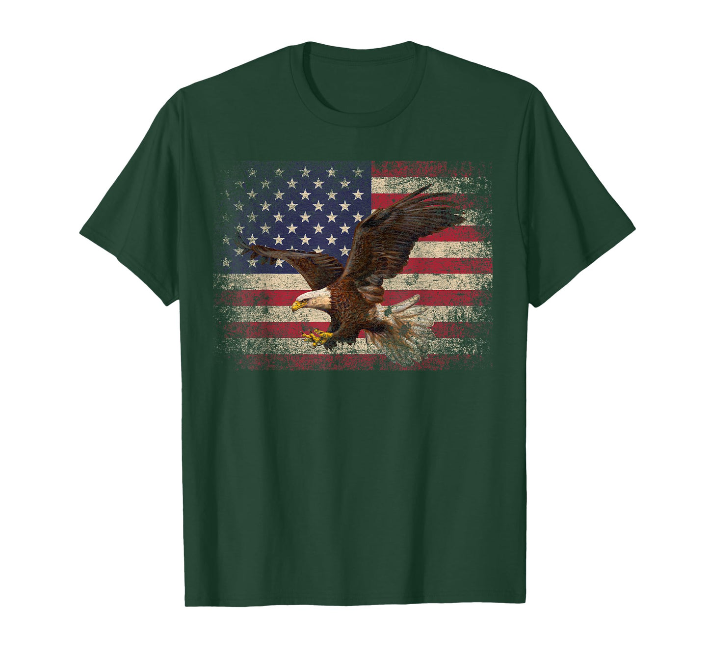 Bald Eagle 4th of July American Flag Country T-Shirt