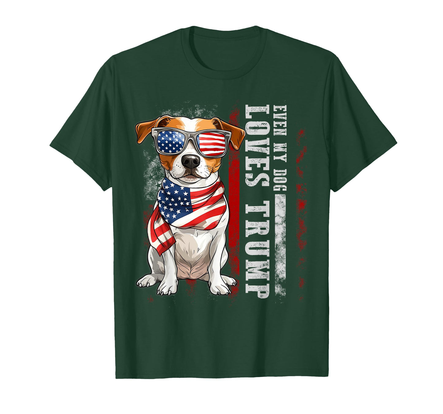 Jack Russell Terrier Even My Dog Loves Trump Funny T-Shirt
