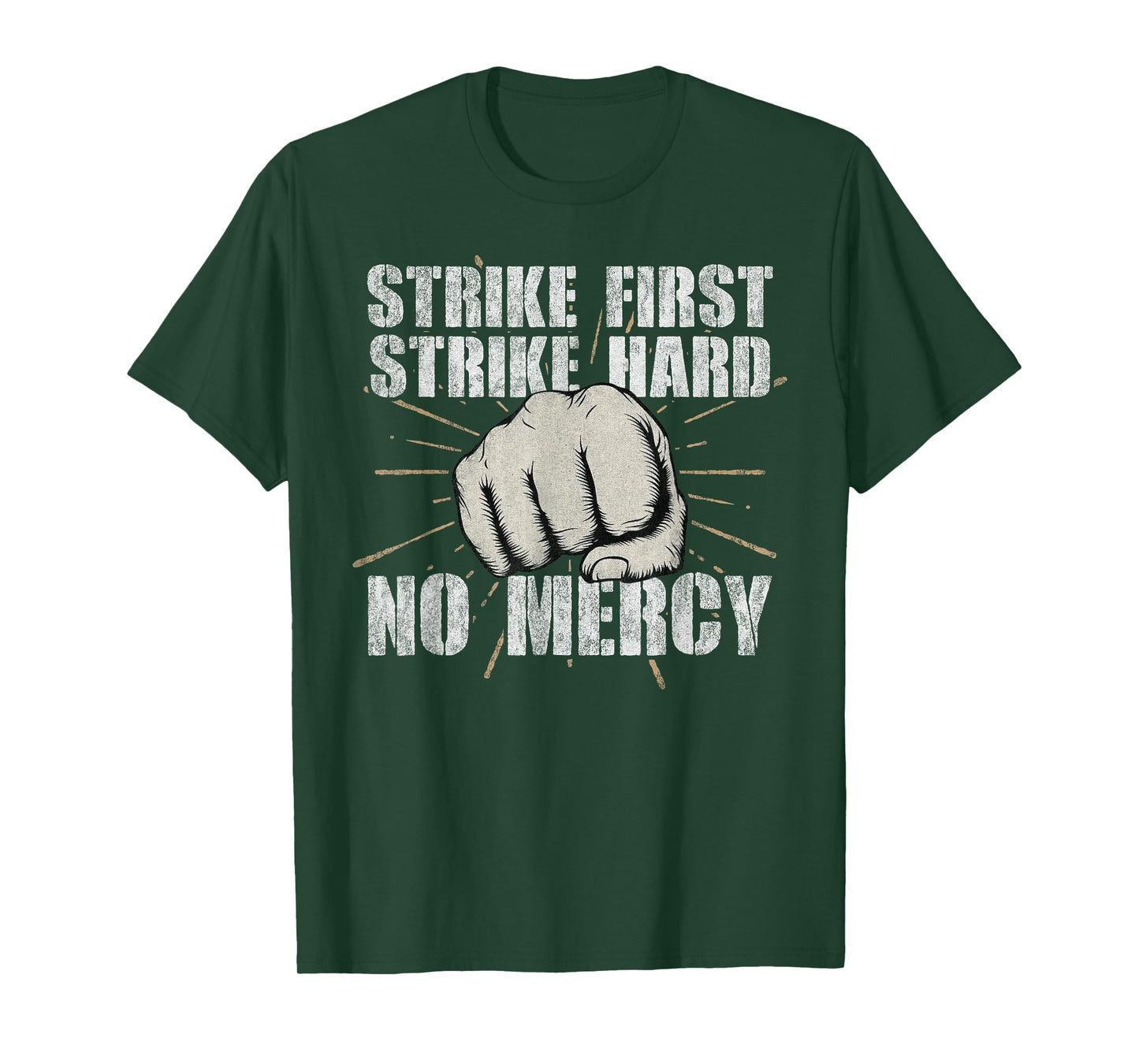 Strike First, Strike Hard, No Mercy Shirt Karate Fist Cobra T-Shirt