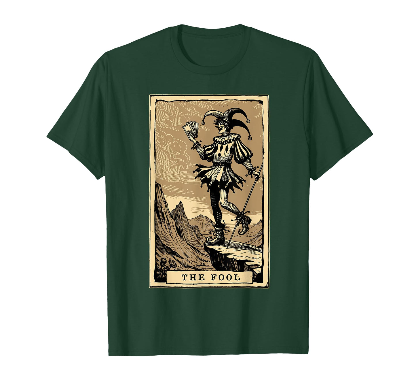Tarot Card Shirt Jester The Fool Major Arcana Tarot Card T-Shirt