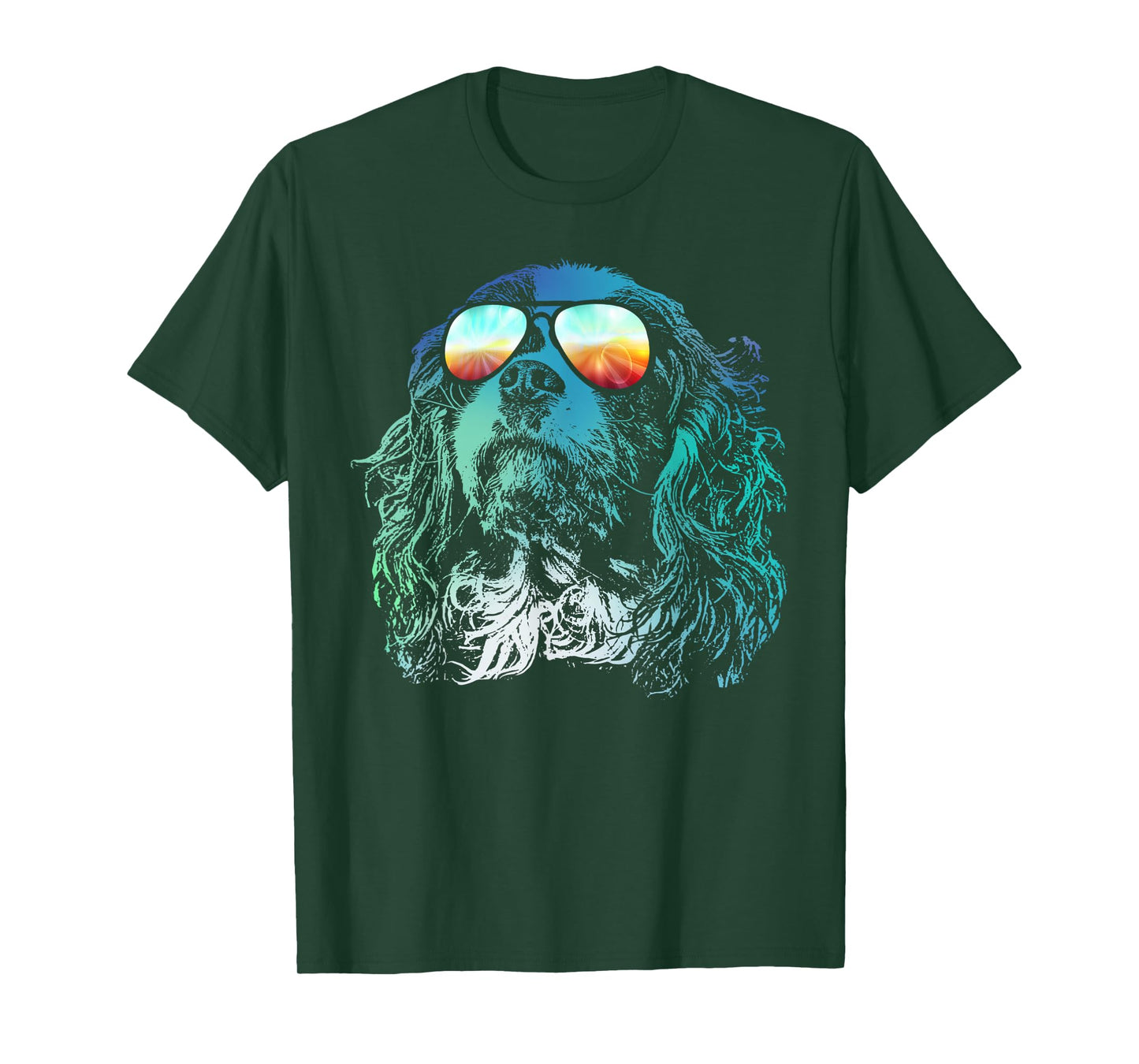 Disco Groovy Cavalier King Charles Spaniel T-Shirt Dog Gift T-Shirt for Men Women Girls Kids