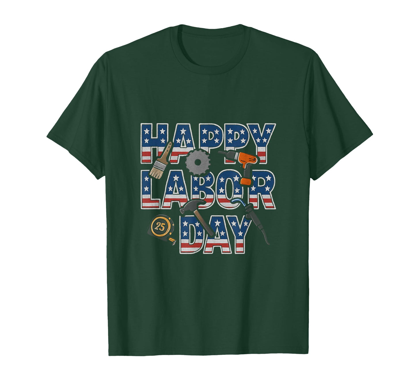 Labor Day Tshirt 2018 American Flag Labor Day Tee Women Men T-Shirt