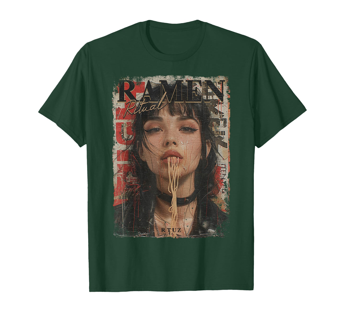 Ramen Noodles Kawaii Japan Retro Fashion Y2K Otaku Manga Anime T-Shirt