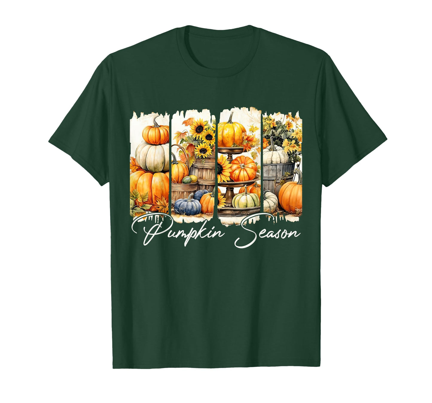 Pumpkin Season Thanksgiving Fall Vibes Autumn Farmhouse T-Shirt